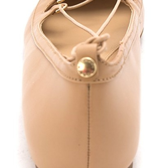 NEW Michael Kors Tabby Nude Leather Ballet Flats - Picture 3 of 3